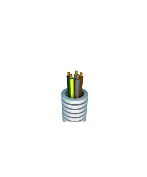 Tube annelé précâblé VOB 5G1,5mm² - Ø16mm - Rouleau 50 mètres