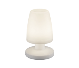 Lampe de table rechargeable Dora - 20cm - 1,5W - 3000K° - 90Lm - Blanc - Trio