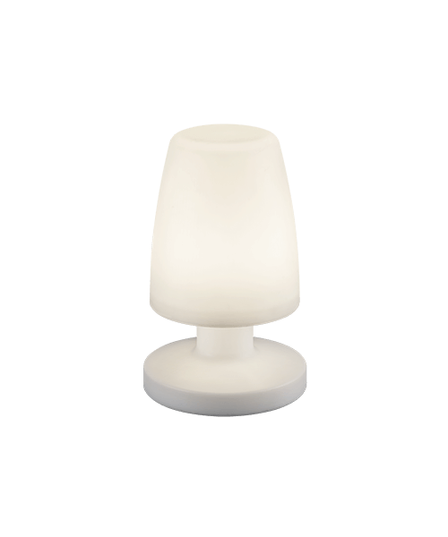 Lampe de table rechargeable Dora - 20cm - 1,5W - 3000K° - 90Lm - Blanc - Trio