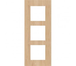 Plaque triple verticale - Entraxe 60mm - Pure Bamboo  - Niko