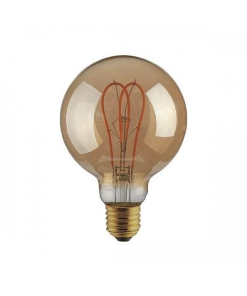 Ampoule Led Déco Globe Filament - dimmable - G125 - 5W - 300lm - 2000K° blanc chaud - E27 - 230V - Eurolamp