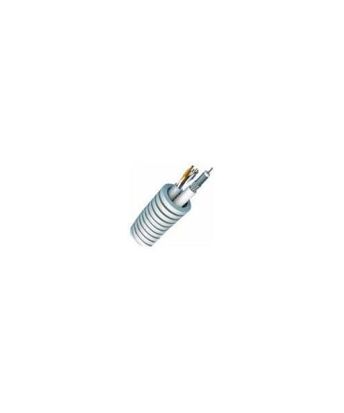 Tube annelé précâblé avec câble réseau UTP Cat. 6E + Coax Voo - Ø20mm - Rouleau 100 mètres
