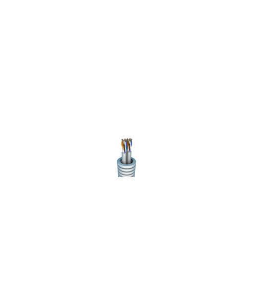 Tube annelé précâblé avec 2 câbles réseau UTP Cat. 5E - Ø20mm - Rouleau 100 mètres