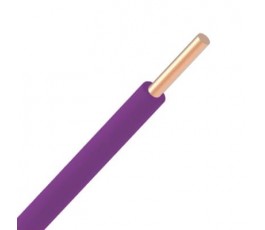 Fil VOB rigide 2,5mm² - Mauve - Rouleau de 100 mètres