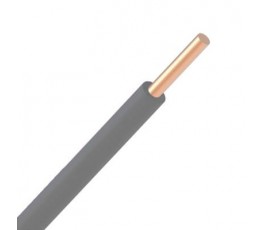 Fil VOB rigide 2,5mm² - Gris - Rouleau de 100 mètres