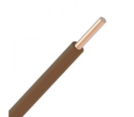 Fil VOB rigide 1,5mm² - Brun - Rouleau de 100 mètres