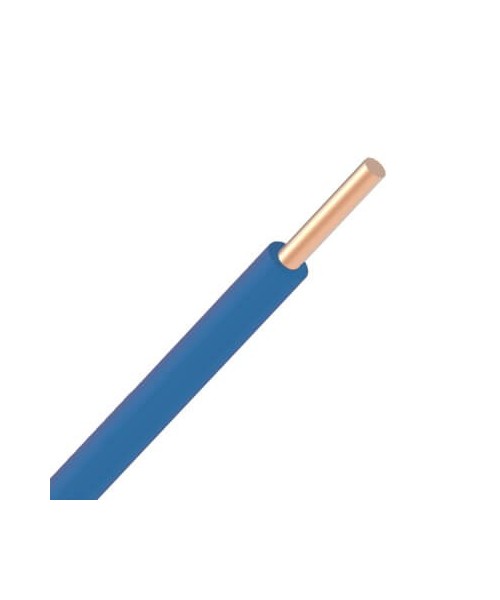 Fil VOB rigide 1,5mm² - Bleu - Rouleau de 100 mètres