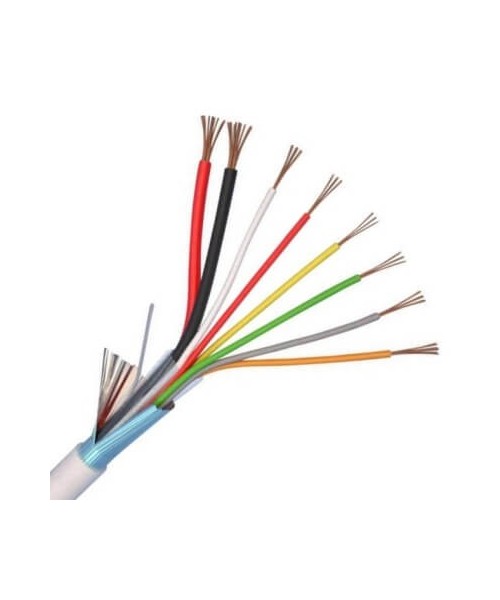 Câble alarme 2x0,75 + 6x0,22mm² - Bobine 100 mètres